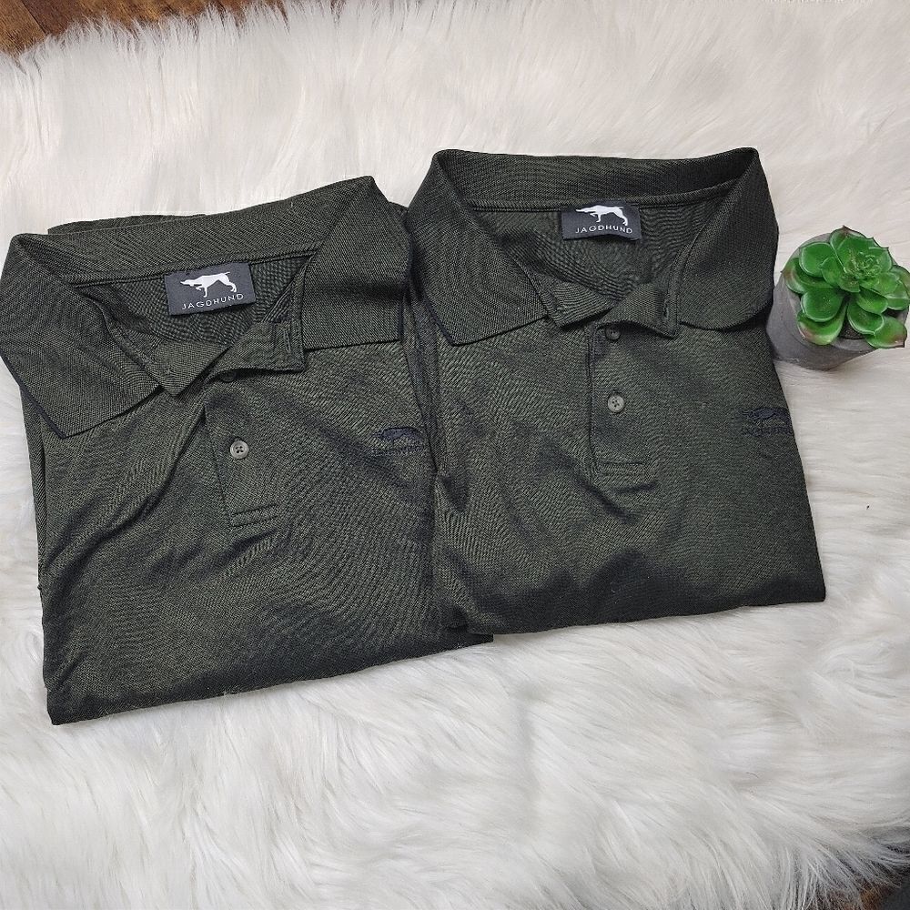 Lot Of 2 Jagdhund Green Hunting Polo Shooting Men'